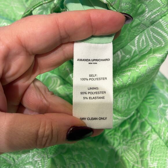 NEW AMANDA UPRICHARD Giacini Romper In Keylime Sz Medium - Picture 5 of 9